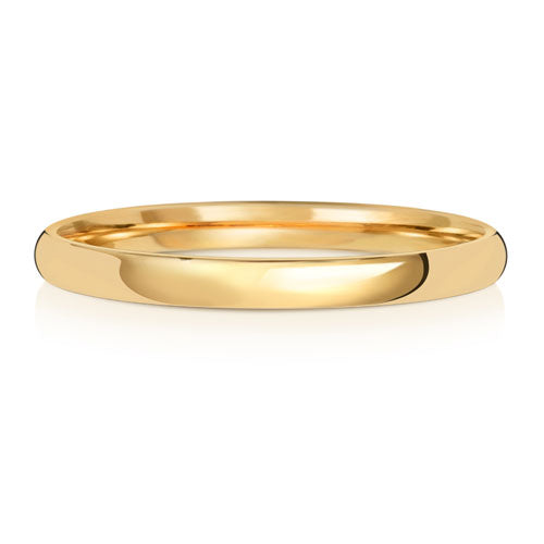 18ct Gold 2.20mm Court Wedding Ring